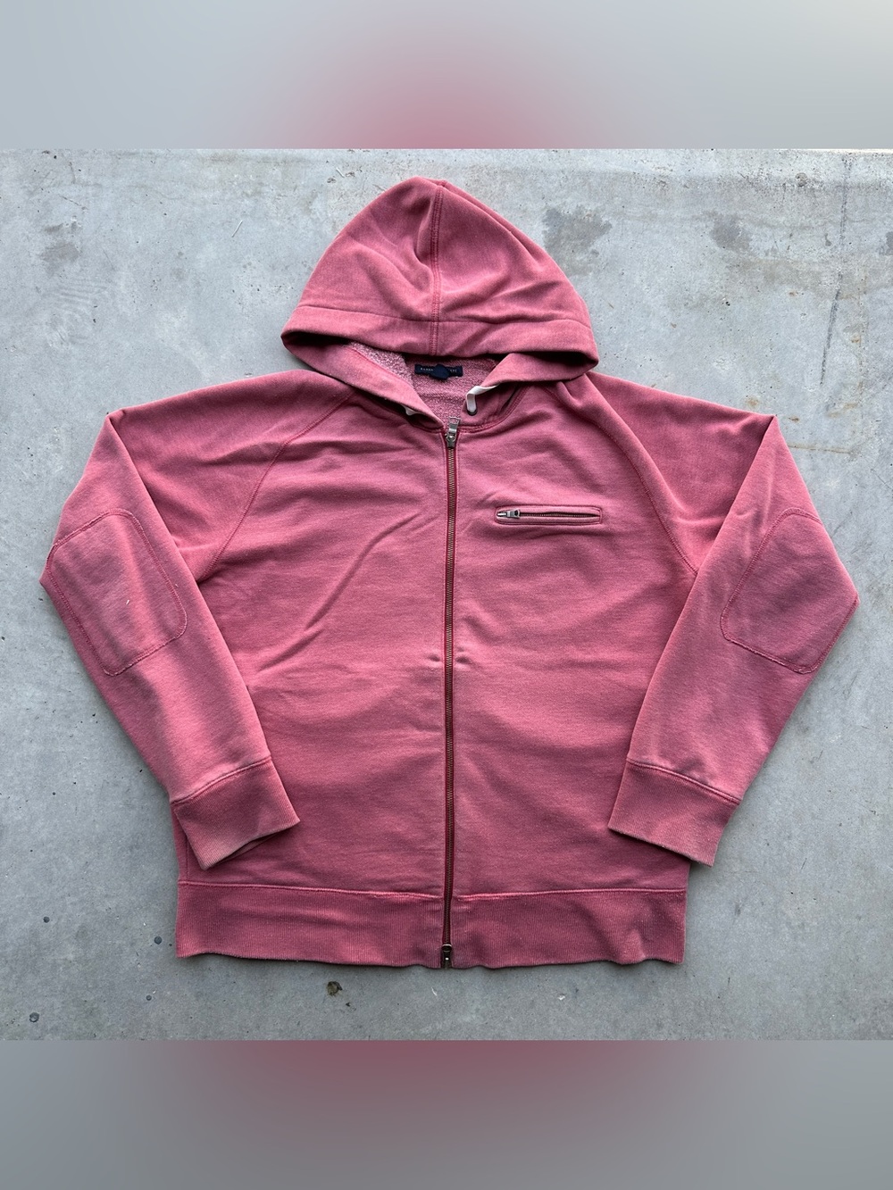 Banana Republic Men's Hooded Zip Jacket in Dusty Rose